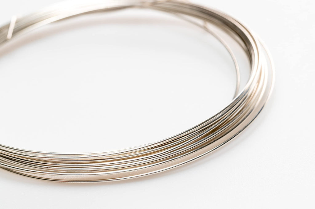 925 Sterling Silver Wire, 21 Gauge, Round, Half Hard, 15FT by CRAFT WIRE