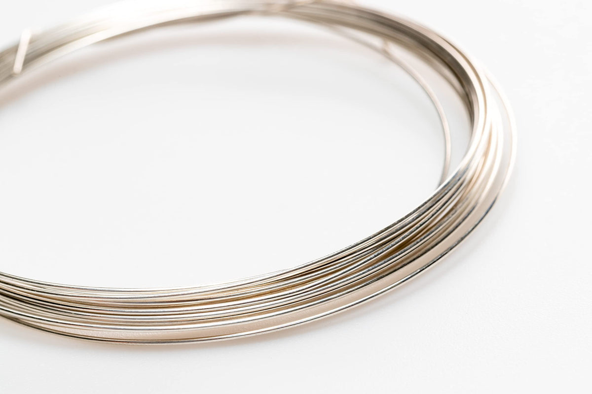 925 Sterling Silver Wire, 21 Gauge, Round, Half Hard, 15FT by CRAFT WIRE
