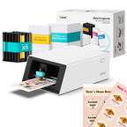 Liene PixCut S1 Color Sticker Printer & Cutting Machine - All-in-One Sticker Maker for DIY Crafts, Custom Labels & Gifts. Thermal Dye-Sublimation Photo Printer, 300 DPI, Precise AI Auto-Cutting
