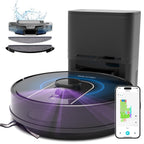 Bagotte Robot Vacuum and Mop Combo,6000Pa LiDAR Navigation Robotic Vacuum Cleaner,Self-Emptying Station for 90 Days,Wi-Fi/App/Voice Control,Ideal for Carpets&Hard Floors