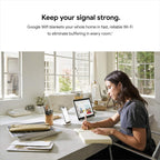 Google WiFi - AC1200 - Mesh WiFi System - WiFi Router - 4500 Sq Ft Coverage - Non-Retail Packaging - 3 Pack - Snow