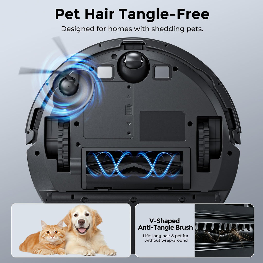 Kilgone Robot Vacuum and Mop with Self Emptying Dock, 90 Days Hands-Free