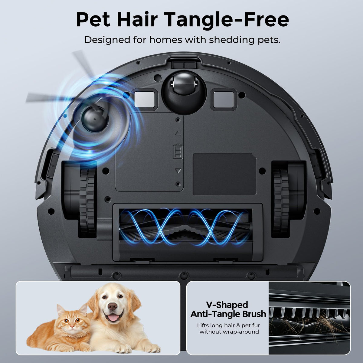Kilgone Robot Vacuum and Mop with Self Emptying Dock, 90 Days Hands-Free