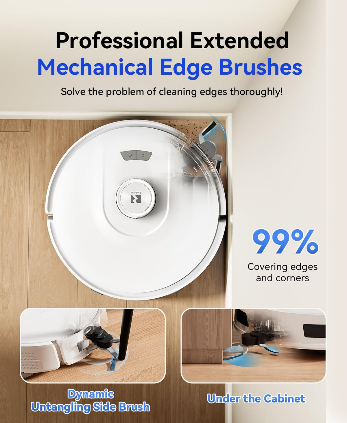 Robot Vacuum Cleaner 20,000 Pa Robot Vacuum and Mop,90 Day Self Emptying Vacuum Robot,Lidar Navigation,5G/2.4GWiFi APP Aspirateur Robot,Self-Charging Robot Vacuums for Pet,Floor,Carpet White