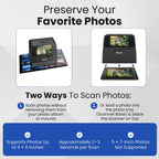 ClearClick QuickConvert 2.0 Photo, Slide, and Negative Scanner - Scan 4x6 Photos & 35mm, 110, 126 Film - No Computer Required - 22 MegaPixels