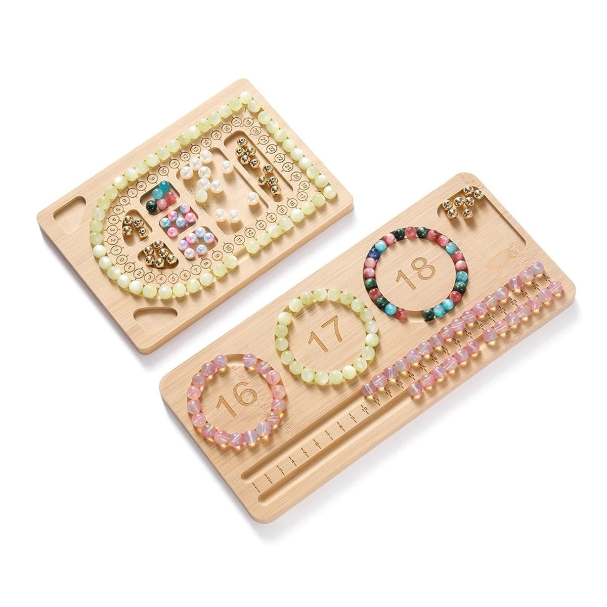 Beadboard Wooden Flocked Beading Tray