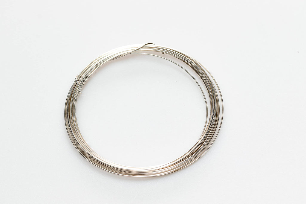 925 Sterling Silver Wire, 21 Gauge, Round, Half Hard, 15FT by CRAFT WIRE