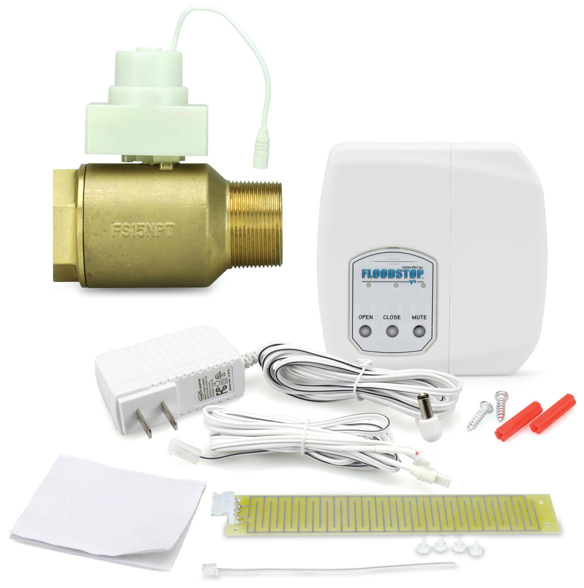 FloodStop Water Heater Leak Detector Kit, 3/4" Push-to-Connect