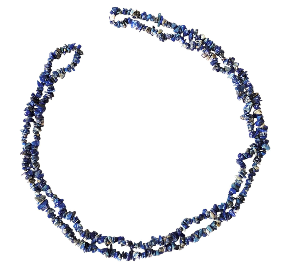 34" Natural Lapis Lazuli Chip Beads Strand 150 Ct -Pack of 20, Gravel Uncut/Freeform Shape, Nuggets for Beading- Jewelry Making, Art & Craft, Wholesale