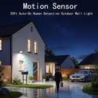 60W LED Motion Sensor Outdoor wall Light Fixtures,2 Pack