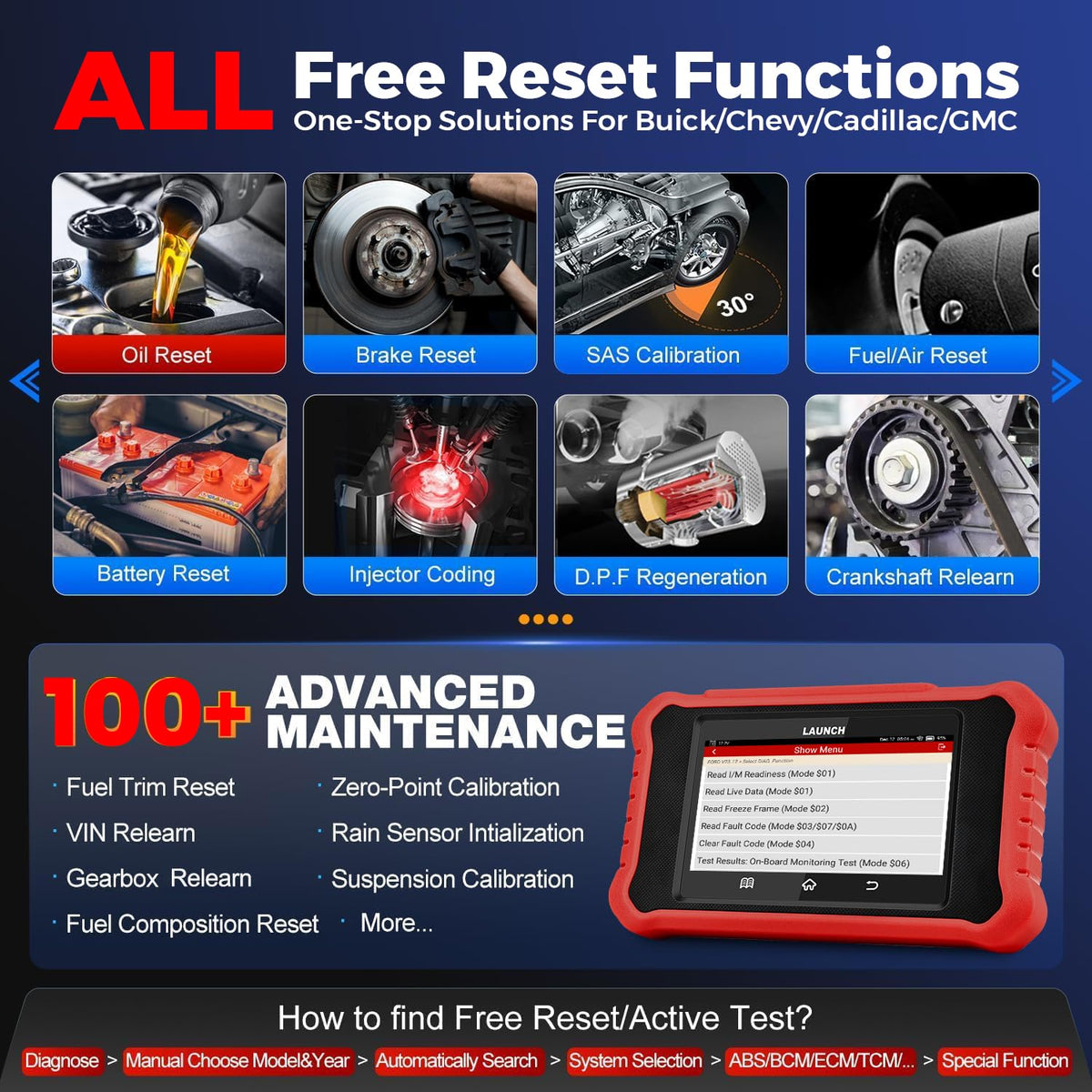 2026 Upgraded LAUNCH Creader Elite V3.0 fit for GM,Bi-Directional Scan Tool