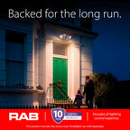 RAB Lighting STL12LV Low Voltage Motion Sensor 12V – 110 Degree Detection for Landscape Lighting, Dusk to Dawn Photocell, LED On Guard Indicator, 96W Capacity, Bronze