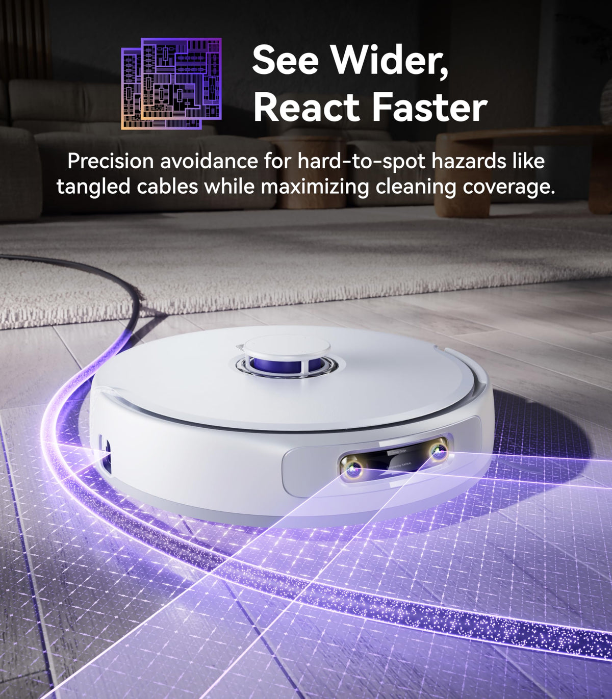 NARWAL Freo Z Ultra Robot Vacuum and Mop Combo, Dual RGB Cameras and Chips, AI Avoidance, 12000Pa Suction, Real-Time Decisions, Adaptive Hot-Water Self Wash & Self Emptying (Renewed)