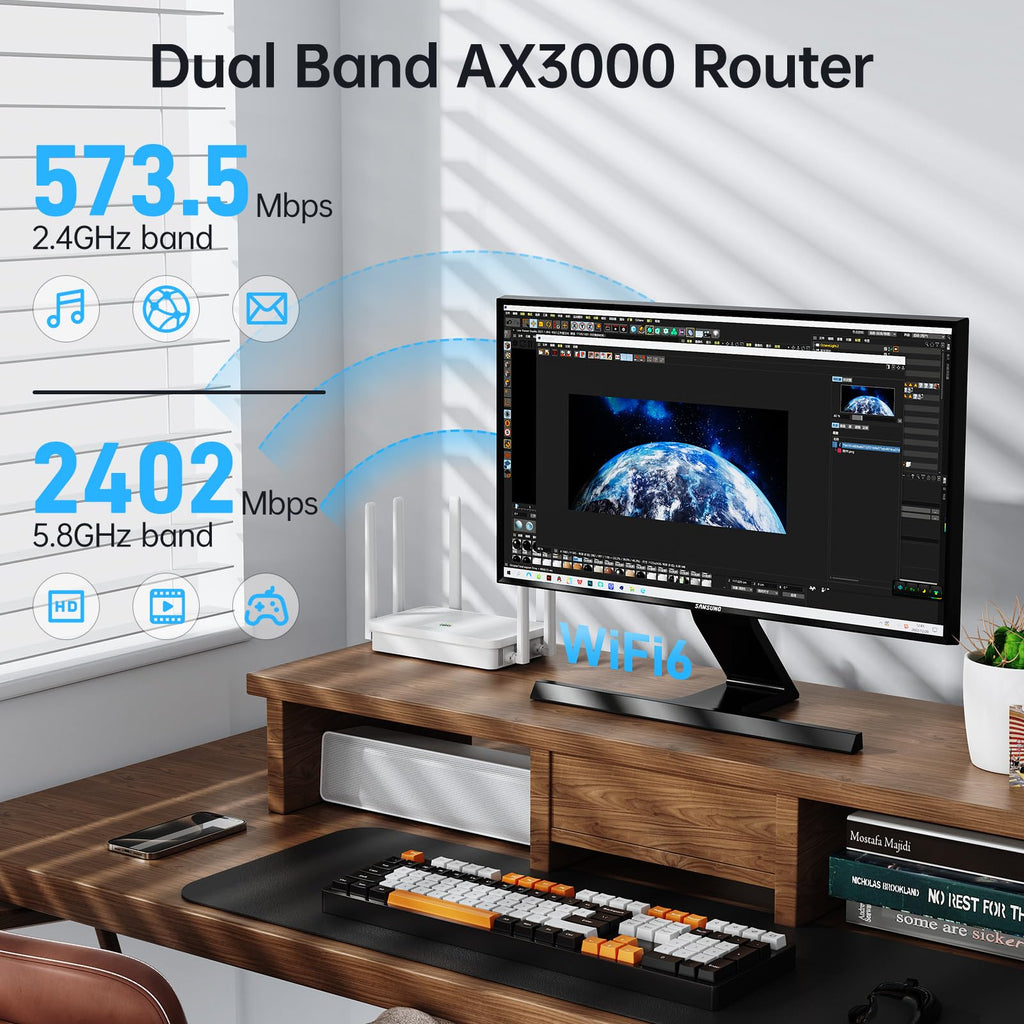 UeeVii 5KM Dual Gigabit Point to Point Wireless Bridge Complete Kit CPE688