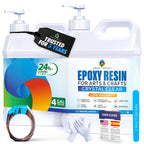 Craft Resin Crystal Clear Epoxy Resin Kit, Low Odor, UV Resistant, 2 Gallon