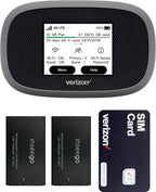 Verizon Wireless Jetpack Inseego MiFi 8800L | Free VPN Mobile Hotspot for Travel | 4G Mobile Portable WiFi | Unlocked Globally | Near 5G Speed up to 1200 Mbps | EVDO-LINK Bundle (Base)