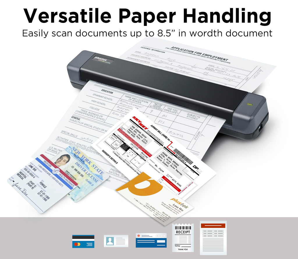 Plustek Mobile Scanner S410 Plus - Compact Portable Document Sheet-Fed