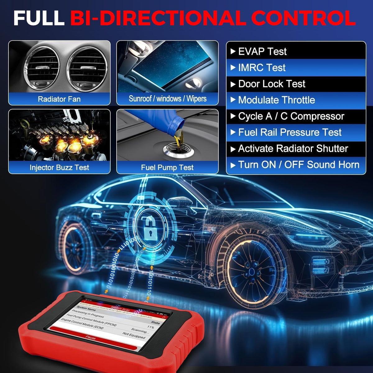 2026 Upgraded LAUNCH Creader Elite V3.0 fit for GM,Bi-Directional Scan Tool