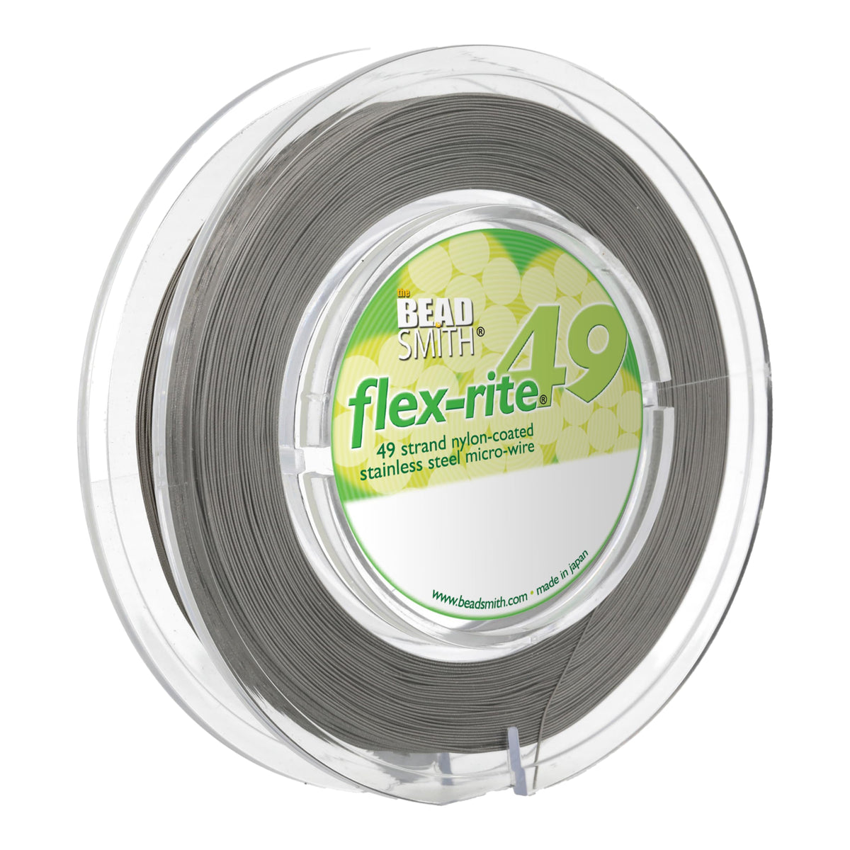 The Beadsmith Flex-Rite Beading Wire, Nylon-Coated Stainless-Steel Wire