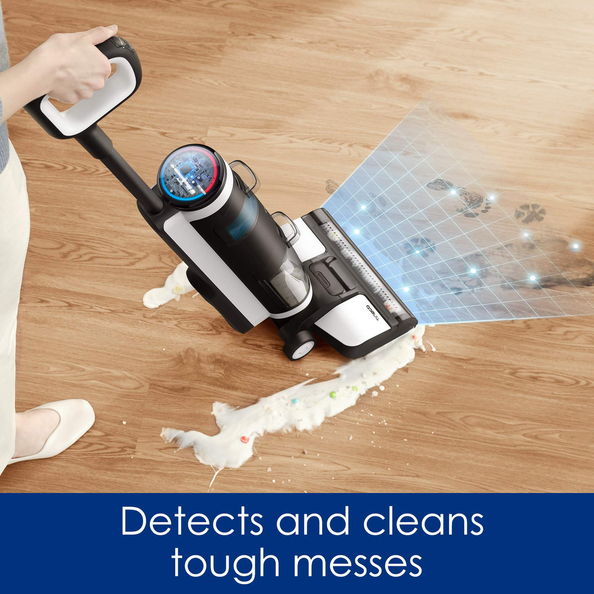 Tineco Floor ONE S3 Cordless Hardwood Floors Cleaner, Lightweight Wet Dry Vacuum Cleaners for Multi-Surface Cleaning with Smart Control System (Renewed)
