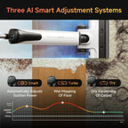 uwant Wet Dry Vacuum Cleaner 180°Lay-Flat Push-in Vacuum Mop All in One with 18000Pa Suction Auto Self-Cleaning Anti Odor Stick Dual-Edge Vacuum Cleaner Set of 1 for Hard Floor/Carpet D100