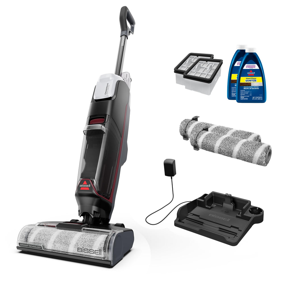 Bissell CrossWave Edge Cordless Wet Dry Vacuum with Edge Cleaning, Tangle-Free Pet Hair Brush Roll, FreshStart Filter, and Storage & Rinse Tray Included, 4329F