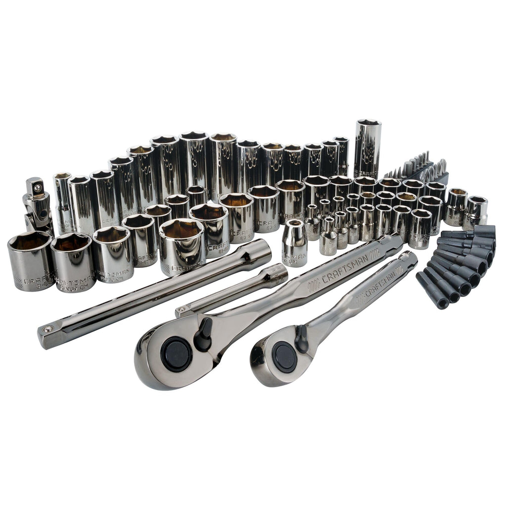 CRAFTSMAN Mechanics Tool Set, 1/4" & 3/8" Drive, SAE/Metric, 81 Piece (CMMT82335L)