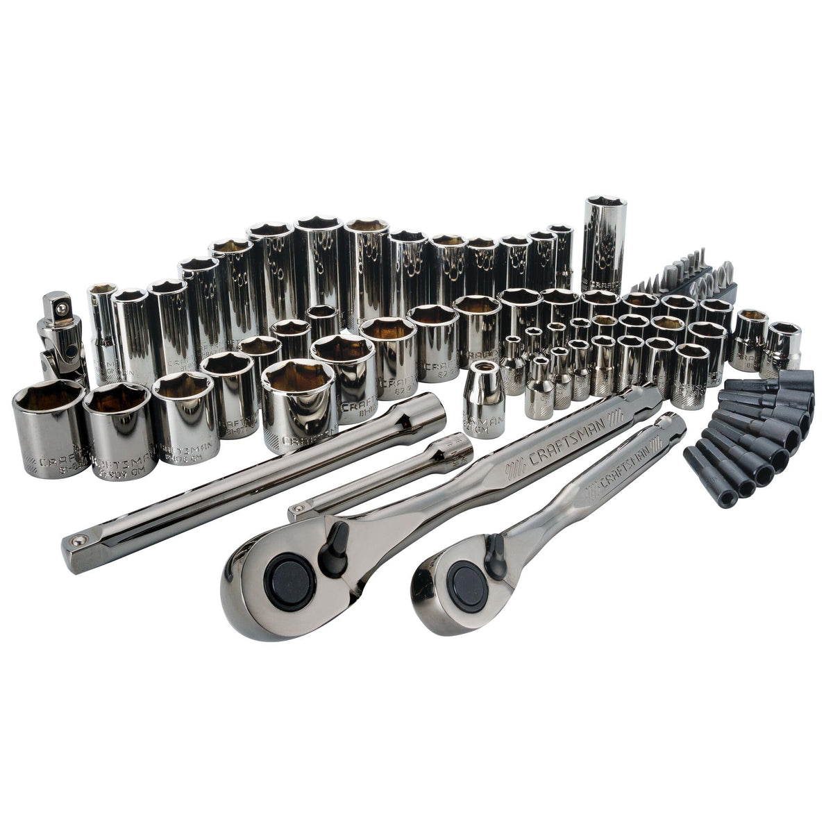 CRAFTSMAN Mechanics Tool Set, 1/4" & 3/8" Drive, SAE/Metric, 81 Piece (CMMT82335L)
