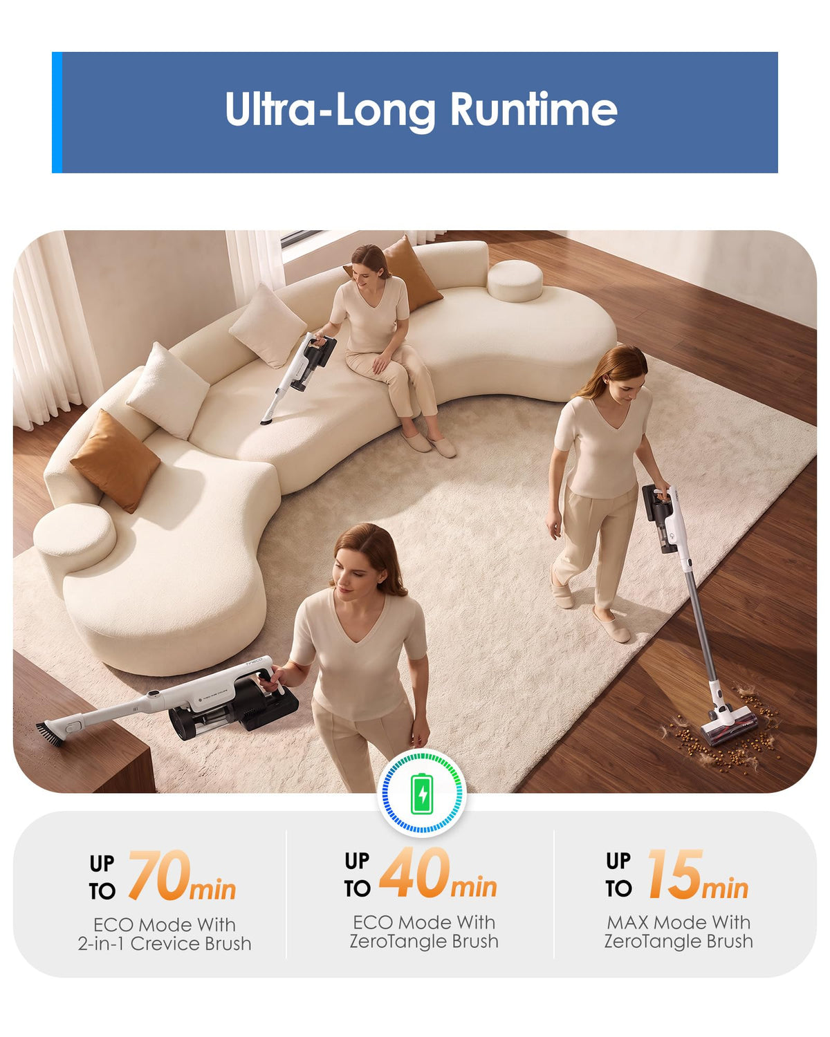 Tineco Pure ONE Station 5 Cordless Smart Vacuum with 2.5L Auto Dust Base, Full-Path Self-Cleaning, 175AW Suction, ZeroTangle Tech, Stick Vacuum Cleaner for Pet Hair, Carpet & Hard Floor