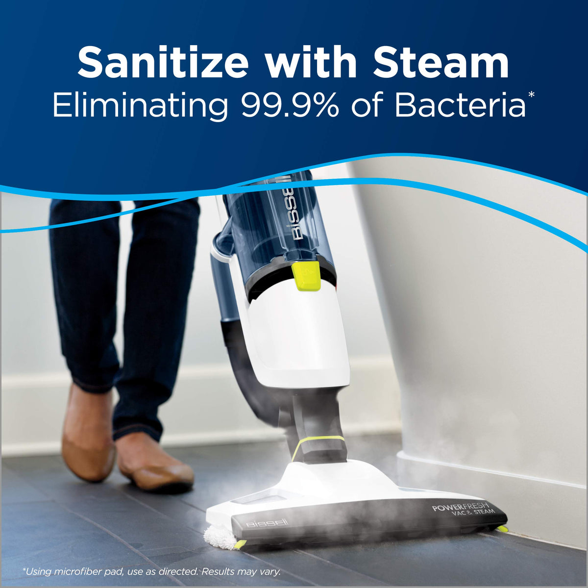 Bissell PowerFresh Vac & Steam All-in-One Vacuum and Steam Mop, 2747A
