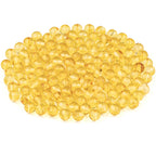 Amber Round Beads Polished 100% Natural Baltic Stone 5mm Loose with Drilled Holes for Crafting Beading and Jewelry Making - Amber Culture