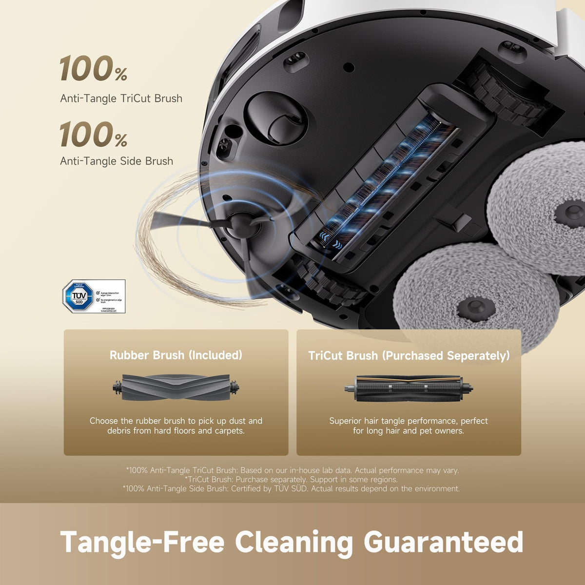 DREAME D30 Ultra CE Robot Vacuum and Mop, 25,000Pa Powerful Suction