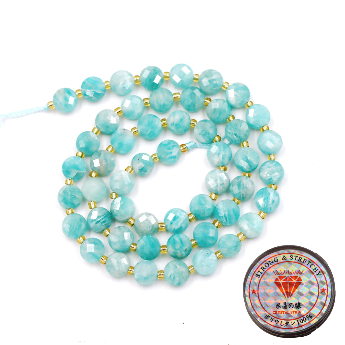 Natural Stone Beads for Jewelry Making Loose Beads with Stretch Cord for Bracelet Necklace Making AAA Tanzanite Beads 6mm