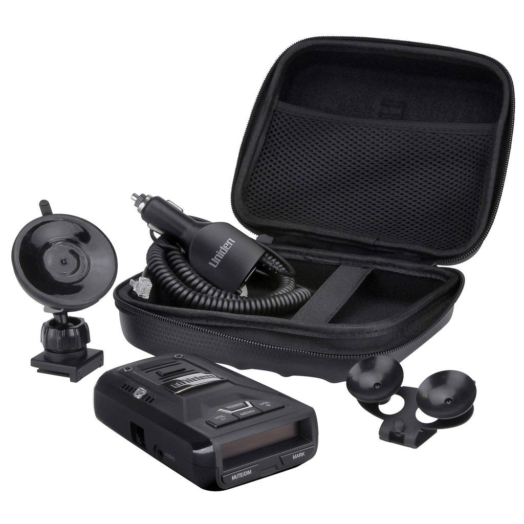 Uniden R3 EXTREME LONG RANGE Laser/Radar Detector, Record Shattering Performance, Built-in GPS w/ Mute Memory, Voice Alerts, Red Light & Speed Camera Alerts, Multi-Color OLED Display , Black