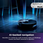 Shark PowerDetect UV Reveal 2-in-1 Robot Vacuum & Mop, Black, RV3020XE
