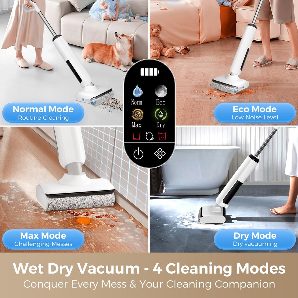 Wet Dry Vacuum Mop, Cordless Mop Vacuum Combo