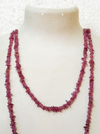 34" Natural Pink Tourmaline Chip Beads Strand 100 Ct -Pack of 10, Gravel Uncut/ Freeform Shape, Nuggets for Beading- Jewelry Making, Art & Craft, Wholesale Beads Lot