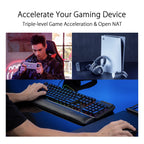 ASUS ROG Rapture GT6 (1PK) Tri-Band WiFi 6 Gaming Router, Covers up to 2,900 sq ft, 2.5 Gbps Port, Triple-Level Game Acceleration, UNII 4, Lifetime Internet Security, Black
