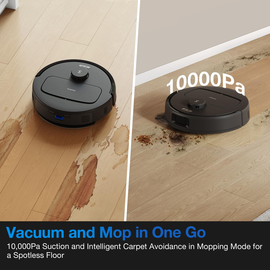 ECOVACS DEEBOT N20e Plus Robot Vacuum and Mop, 10000Pa Suction