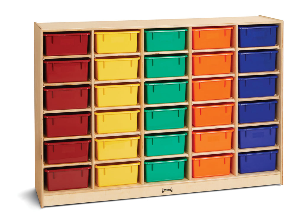 Jonti-Craft 30 Mobile Storage with Colored Tubs