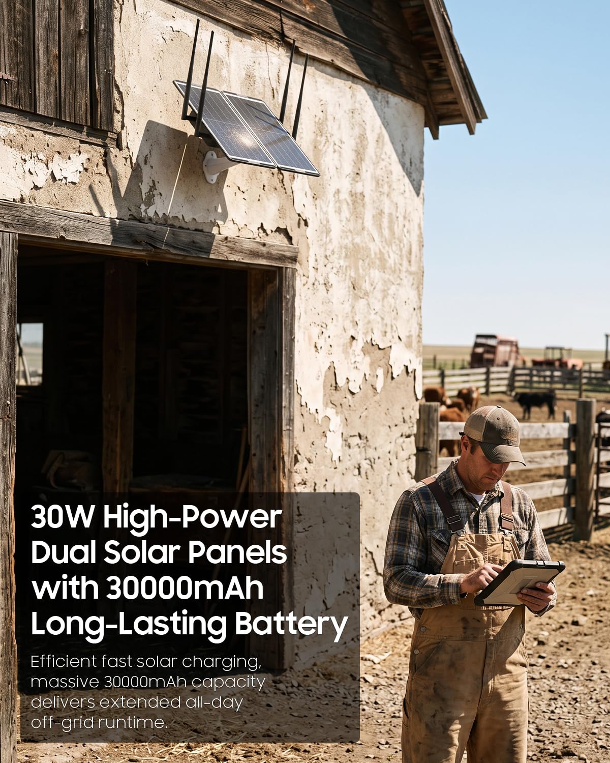 Solar Powered Outdoor WiFi Extender, Dual Band 1200Mbps WiFi Repeater
