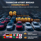 THINKCAR 673BT Bidirectional OBD2 Scanner, Scan Tool All Systems 28+ Resets