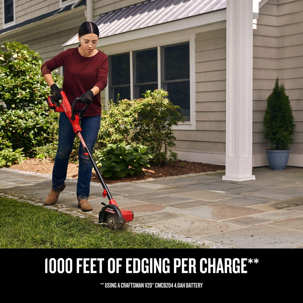 CRAFTSMAN 20V Edger Lawn Tool, Cordless Trencher, Bare Tool Only (CMCED400B)
