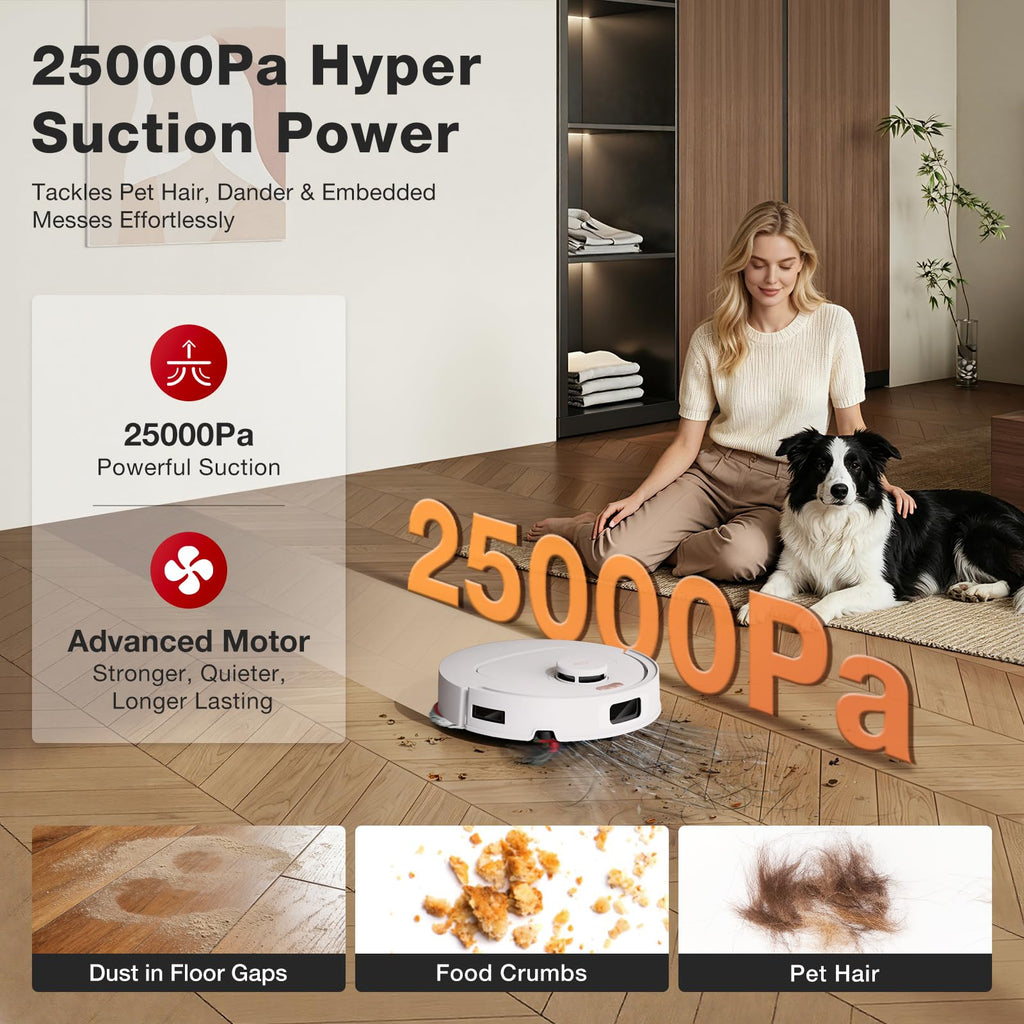 Yeedi by ECOVACS M12 PRO Gen2 Robot Vacuum and Mop, 25000Pa Suction