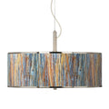 20" Wide Striking Bark Shade Modern Pendant Light Light Fixture