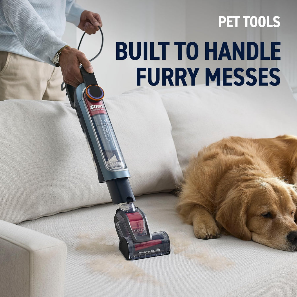 Shark® PowerDetect® Transformer™ Upright Vacuum, Midnight Steel, LX5002