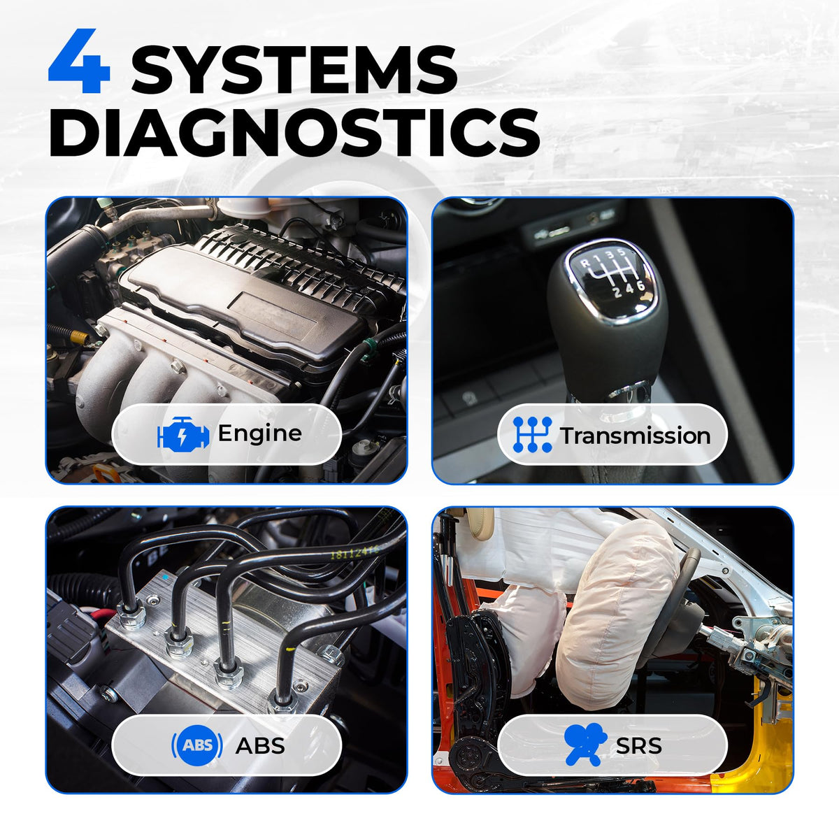 TOPDON AD500 OBD2 Scanner Car Diagnostic Tool, Engine ABS SRS Transmission