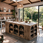 Tribesigns Large Craft Table with Storage Compartments & Spacious Worktop