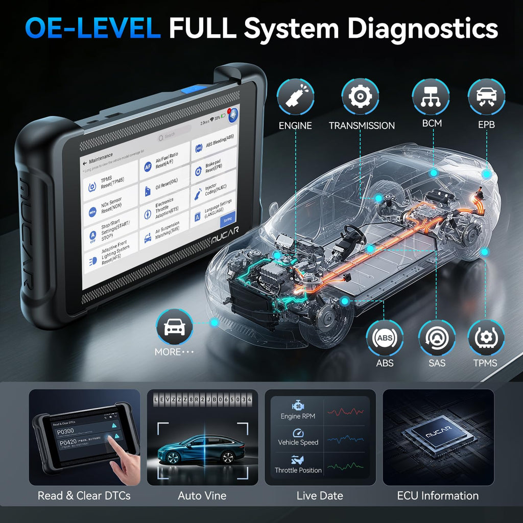 MUCAR 783BT Bidirectional Full System OBD2 Scanner Diagnostic Tool