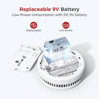 SITERLINK Smoke Detectors Replaceable Battery UL217,GS509A-2NCDR 12pack